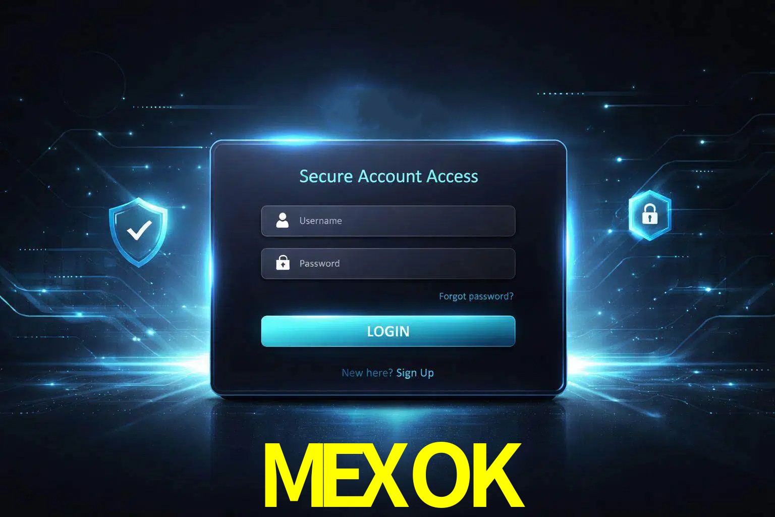 Pantalla de inicio de sesión de cuenta MEXOK para usuarios en México
